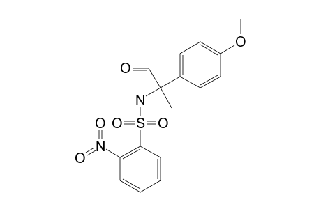 (+)-2-(4'-METHOXYPHENYL)-2-(2''-NITROBENZENE)-SULFONYLAMINOPROPIONALDEHYDE