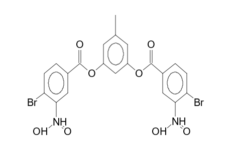 3,5-bis(3-nitro-4-bromobenzoyloxy)toluene