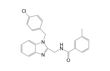 benzamide, N-[[1-[(4-chlorophenyl)methyl]-1H-benzimidazol-2-yl]methyl]-3-methyl-