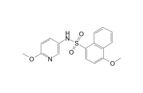 4-Methoxy-N-(6-methoxy-3-pyridinyl)-1-naphthalenesulfonamide