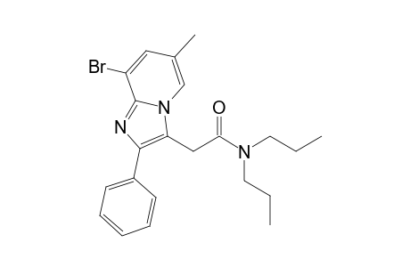 2-(8-bromanyl-6-methyl-2-phenyl-imidazo[1,2-a]pyridin-3-yl)-N,N-dipropyl-ethanamide