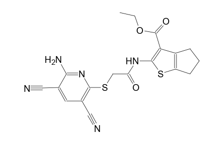 ethyl 2-({[(6-amino-3,5-dicyano-2-pyridinyl)sulfanyl]acetyl}amino)-5,6-dihydro-4H-cyclopenta[b]thiophene-3-carboxylate