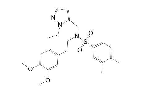benzenesulfonamide, N-[2-(3,4-dimethoxyphenyl)ethyl]-N-[(1-ethyl-1H-pyrazol-5-yl)methyl]-3,4-dimethyl-