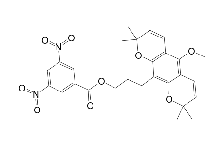 2H,8H-Benzo[1,2-b:5,4-b']dipyran-10-propanol, 5-methoxy-2,2,8,8-tetramethyl-, 3,5-dinitrobenzoate