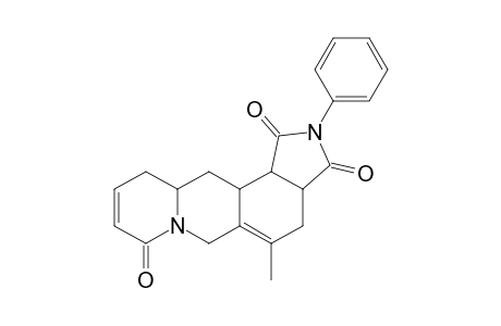 5-Methyl-2-phenyl-3,3a,4,6,11,11a,12,12a-octahydro-1H-isoindolo[6,7-g]quinolizin-1,3,8-trione