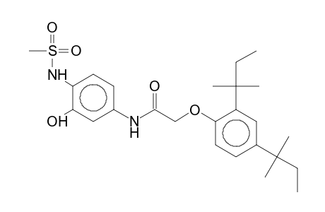 2-(2,4-ditert-amylphenoxy)-N-[3-hydroxy-4-(methanesulfonamido)phenyl]acetamide