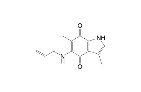 5-(N-Allylamino)-3,6-dimethylindole-4,7-dione