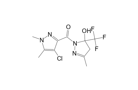 1-[(4-chloro-1,5-dimethyl-1H-pyrazol-3-yl)carbonyl]-3-methyl-5-(trifluoromethyl)-4,5-dihydro-1H-pyrazol-5-ol