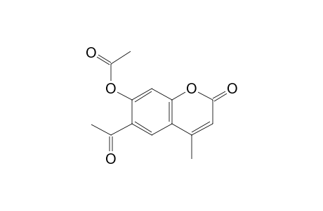 2H-1-Benzopyran-2-one, 6-acetyl-7-(acetyloxy)-4-methyl-