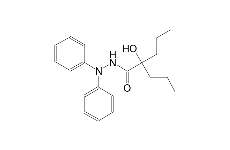 pentanoic acid, 2-hydroxy-2-propyl-, 2,2-diphenylhydrazide