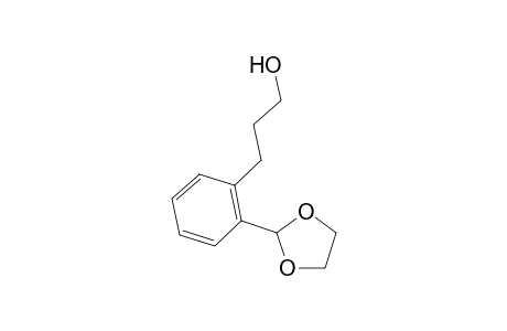 3-[2-(1,3-dioxolan-2-yl)phenyl]-1-propanol