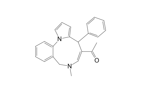 1-(6-Methyl-9-phenyl-6,9-dihydro-5H-pyrrolo[1,2-a][1,6]benzodiazonin-8-yl)ethanone