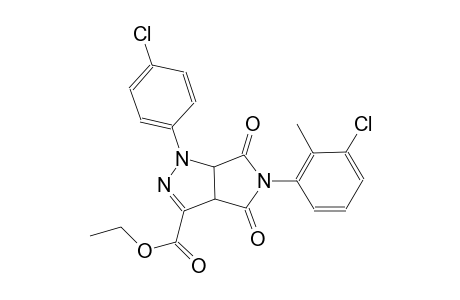 ethyl 5-(3-chloro-2-methylphenyl)-1-(4-chlorophenyl)-4,6-dioxo-1,3a,4,5,6,6a-hexahydropyrrolo[3,4-c]pyrazole-3-carboxylate