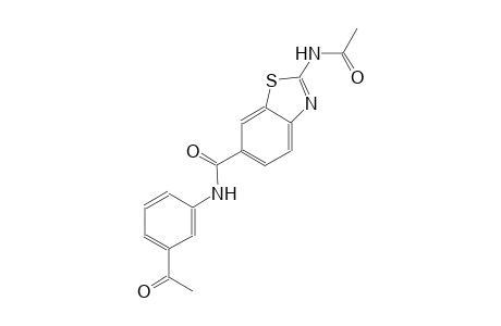6-benzothiazolecarboxamide, 2-(acetylamino)-N-(3-acetylphenyl)-