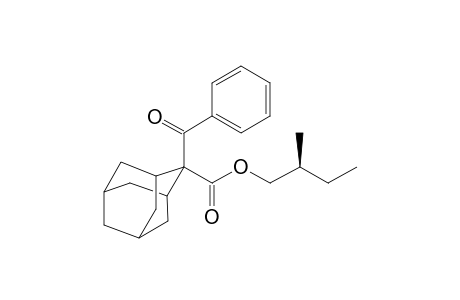 2-Benzoyl-adamantane-2-carboxylic acid (S)-2-methyl-butyl ester
