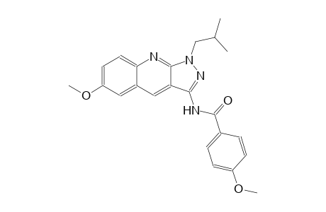 N-(1-isobutyl-6-methoxy-1H-pyrazolo[3,4-b]quinolin-3-yl)-4-methoxybenzamide