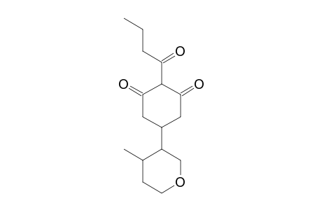 1,3-Cyclohexanedione, 2-(1-oxobutyl)-5-(tetrahydro-4-methyl-2H-pyran-3-yl)-