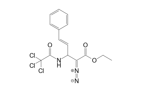 (E)-Ethyl 2-Diazo-5-phenyl-3-(trichloroacetylamino)pent-4-enoate