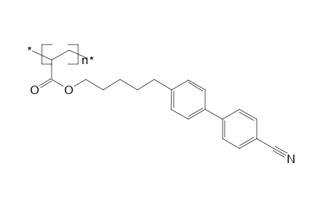 Poly[1-(cyano-4,4'-biphenylenepentamethyleneoxycarbonyl)ethylene]