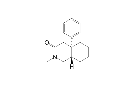 3(2H)-Isoquinolinone, octahydro-2-methyl-4a-phenyl-, trans-