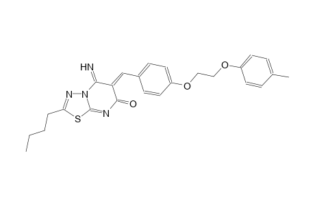 7H-[1,3,4]thiadiazolo[3,2-a]pyrimidin-7-one, 2-butyl-5,6-dihydro-5-imino-6-[[4-[2-(4-methylphenoxy)ethoxy]phenyl]methylene]-, (6Z)-