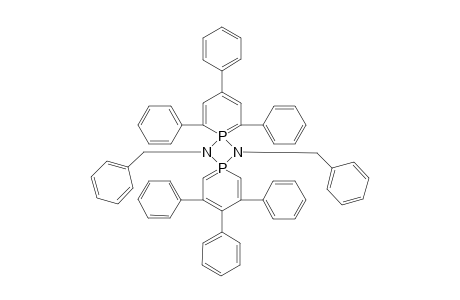 N,N-Dibenzyl-2,4,6,3",4",5"-hexaphenyl-diaza-.lamda.(5).lamda.(5)-diphospha-dispiro[5.1.5.1]tetradecahexaene