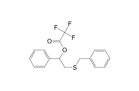 Acetic acid, trifluoro-, 1-phenyl-2-[(phenylmethyl)thio]ethyl ester