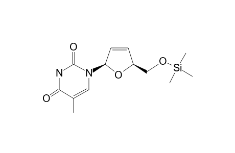 Dideoxydidehydrothymidine, tms derivative