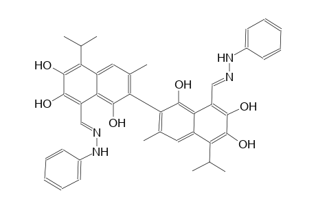 (E)-benzyl({8'-[(E)-(benzylimino)methyl]-1,1',3,3',6,6',7,7'-octamethyl-5,5'-bis(propan-2-yl)-[2,2'-binaphthalen]-8-yl}methylidene)amine
