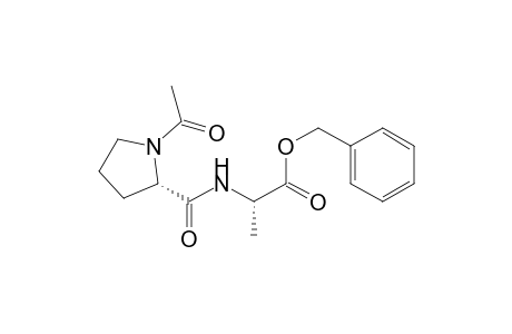 L-Alanine, N-(1-acetyl-L-prolyl)-, phenylmethyl ester