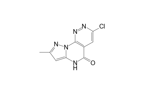 3-chloro-8-methylpyrazolo[5',1'.2,3]pyrimido[4,5-c]pyridazin-5(6H)-one