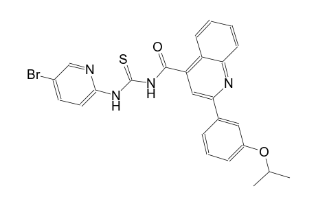 N-(5-bromo-2-pyridinyl)-N'-{[2-(3-isopropoxyphenyl)-4-quinolinyl]carbonyl}thiourea