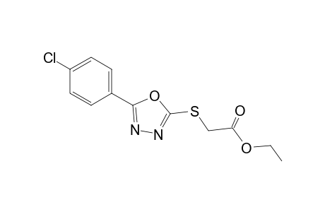 Ethyl [5-(4-chlorophenyl)-1,3,4-oxadiazol)-2-ylthio]acetate