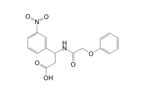 3-(3-nitrophenyl)-3-(2-phenoxyethanoylamino)propanoic acid