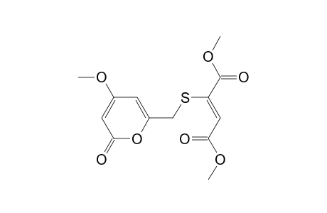 (Z)-2-[(4-methoxy-6-oxo-2-pyranyl)methylthio]-2-butenedioic acid dimethyl ester