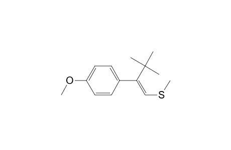 3,3-Dimethyl-2-(4-methoxyphenyl)-1-(methylthio)but-1-ene