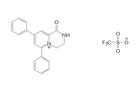 6,8-diphenyl-1-oxo-1,2,3,4-tetrahydropyrido[1,2-a]pyran-5-ium trifluoromethanesulfonate