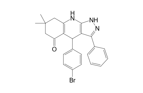 7,7-Dimethyl-4-(4-bromophenyl)-3-phenyl-1,4,6,7,8,9-hexahydro-1H-pyrazolo[3,4-b]quinolin-5-one