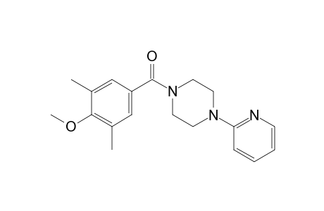 (4-methoxy-3,5-dimethyl-phenyl)-(4-pyridin-2-ylpiperazin-1-yl)methanone