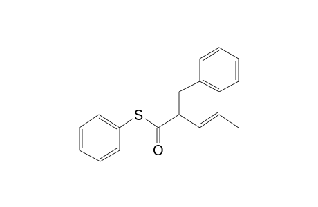 Phenylthio 2-benzylpent-3-enoate