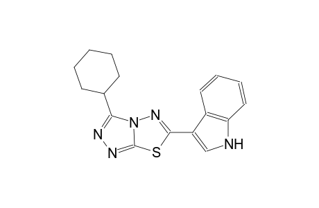 1H-indole, 3-(3-cyclohexyl[1,2,4]triazolo[3,4-b][1,3,4]thiadiazol-6-yl)-