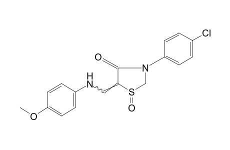 5-[(p-ANISIDINO)METHYLENE]-3-(p-CHLOROPHENYL)-4-THIAZOLIDINONE, 1-OXIDE