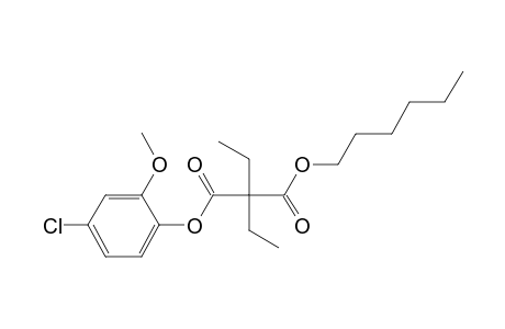 Diethylmalonic acid, 4-chloro-2-methoxyphenyl hexyl ester