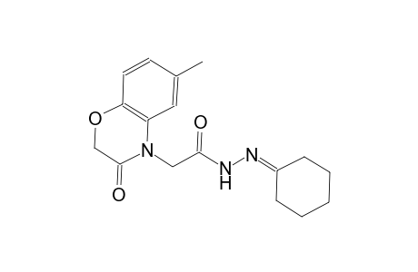 N'-cyclohexylidene-2-(6-methyl-3-oxo-2,3-dihydro-4H-1,4-benzoxazin-4-yl)acetohydrazide