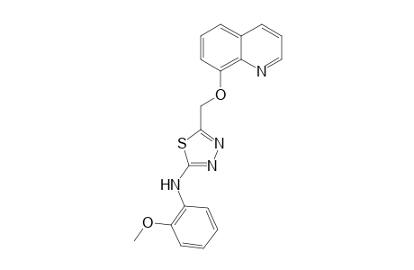 N-(2-Methoxyphenyl)-5-((quinolin-8-yloxy)methyl)-1,3,4-thiadiazol-2-amine