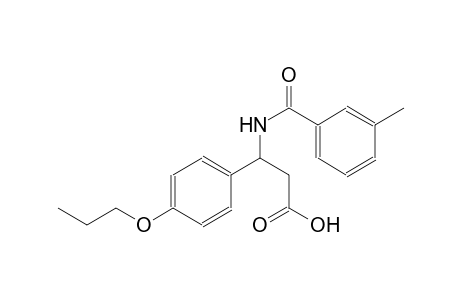 N-(3-methylbenzoyl)-3-(4-propoxyphenyl)-beta-alanine