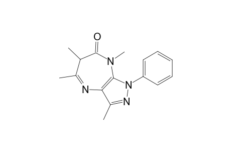 3,5,6,8-Tetramethyl-1-phenyl-6,8-dihydropyrazolo[3,4-b][1,4]diazepin-7(1H)-one