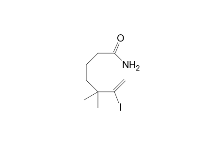 6-Iodo-5,5-dimethylhept-6-enamide