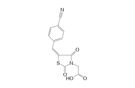 2-[(5E)-5-(4-cyanobenzylidene)-2,4-diketo-thiazolidin-3-yl]acetic acid