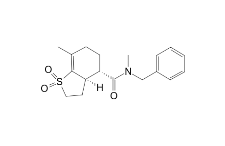N-BENZYL-7,N-DIMETHYL-2,3,3A,4,5,6-HEXAHYDRO-1-BENZOTHIOPHENE-4-CARBOXAMIDE_1,1-DIOXIDE